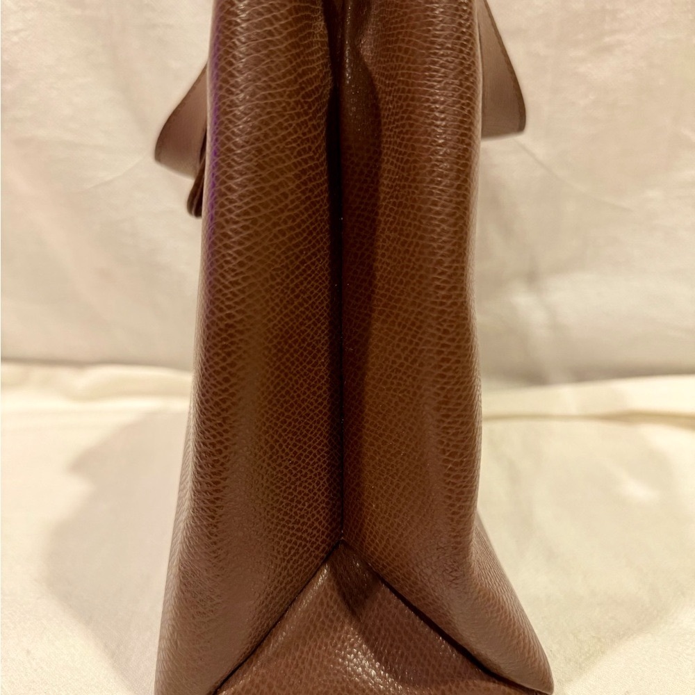 Spectacular Vintage MCM Shoulder Bag In Rich Brown Leather With Gold Hardware - Picture 8 of 12